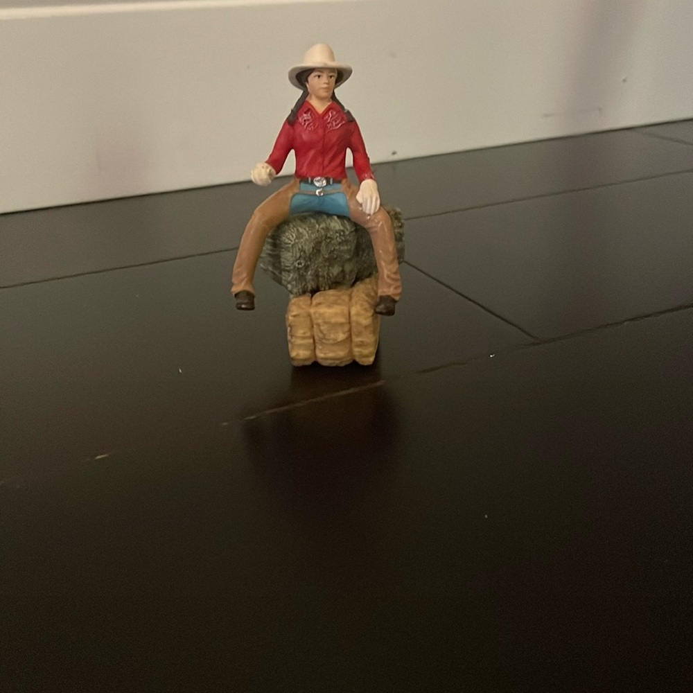 1 rider 2 hay bails-Schleich